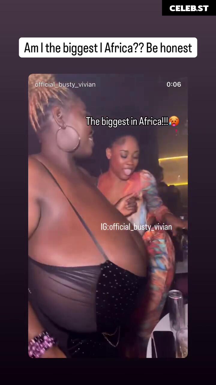 Busty Vivian: Biggest boobs in Africa ! Image 11928522