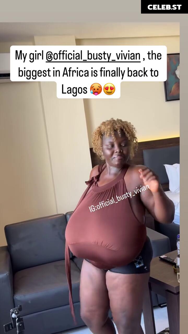 Busty Vivian: Biggest boobs in Africa ! Image 11928542