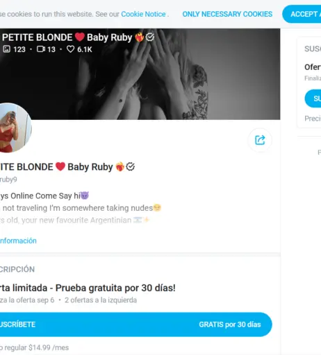 Image 11861924 from hotruby9 - ORNELLASCALISI - Baby Ruby ❤️‍🔥 PETITE BLONDE ❤️