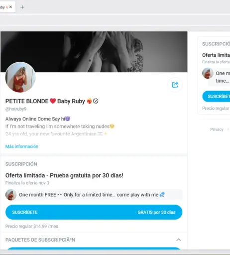 Image 11861955 from hotruby9 - ORNELLASCALISI - Baby Ruby ❤️‍🔥 PETITE BLONDE ❤️